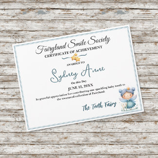 Fairyland Smile Society Leistungsurkunde