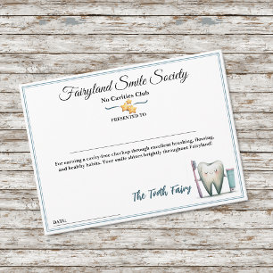 Fairyland Smile Society No Cavities Club