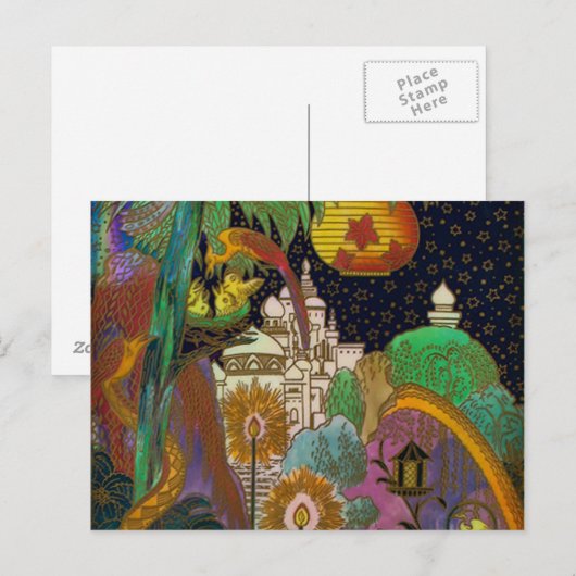 Fairyland Vintag Design Postkarte (Vorne/Hinten)