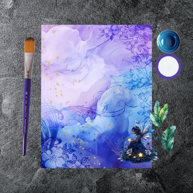 Fairyland Watercolor Scrapbook Paper (Von Creator hochgeladen)