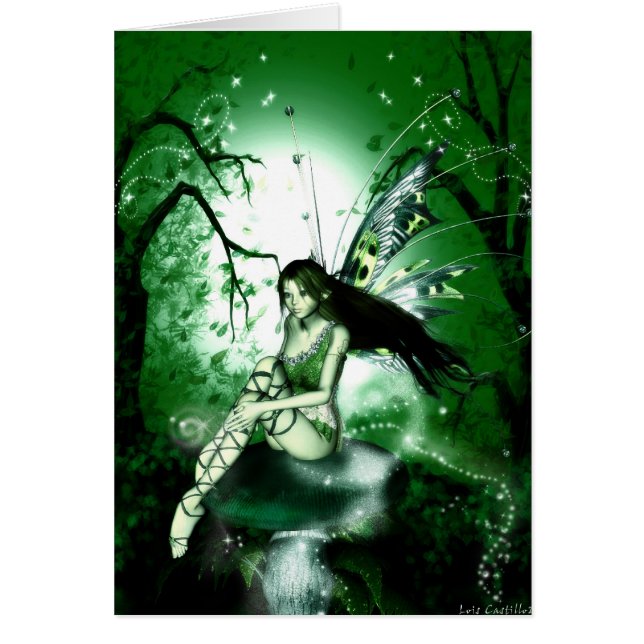 FairyMagic grüne leere Karte (Vorne)