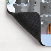 Fairytail Burg Winterschnee Mousepad (Ecke)