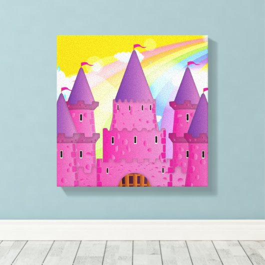 Fairytail Castle Leinwanddruck (Insitu (Holzboden))