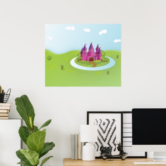 FairyTail Castle pixated Edition Poster (Heimbüro)