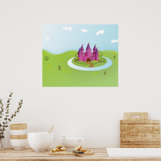 FairyTail Castle pixated Edition Poster (Küche)