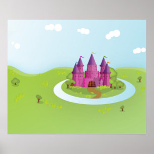 FairyTail Castle pixated Edition Poster