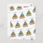 Fairytail-Schlossmuster Postkarte (Vorne/Hinten)