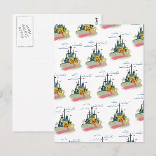 Fairytail-Schlossmuster Postkarte (Vorne/Hinten)