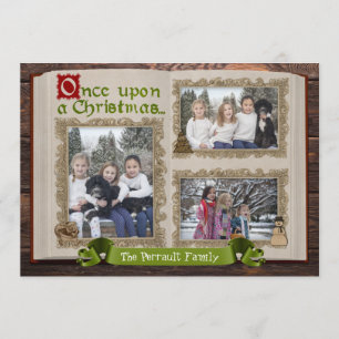 Fairytail Story Book Foto Weihnachtskarte Einladung