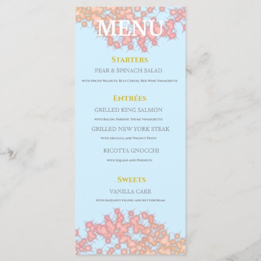 Fairytale 16 . Geburtstag Princess Foto Menükarte (Rückseite)