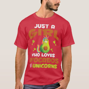 Fairytale Animal Avocado Lover Girls Niedliche Fra T-Shirt