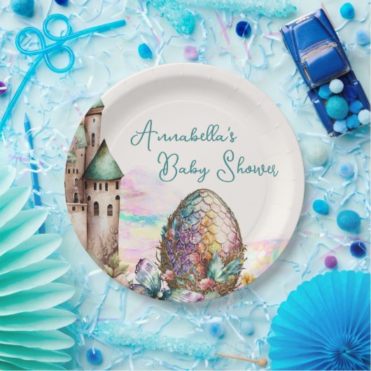 Fairytale Baby Dragon Egg Pappteller (Party)