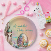 Fairytale Baby Dragon Ei auf Regenbogen Pappteller (Party)