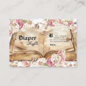 Fairytale Baby Shower Diaper Raffle Begleitkarte (Vorderseite)
