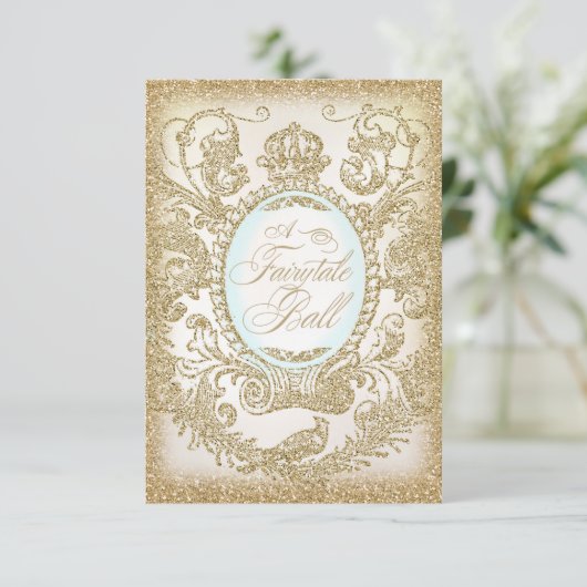 Fairytale Ball Prom 3,5 x 5 Einladung (Stehend Vorderseite)