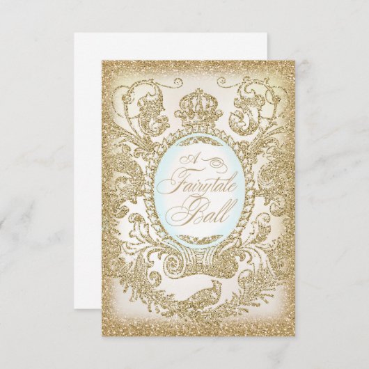 Fairytale Ball Prom 3,5 x 5 Einladung (Vorne/Hinten)