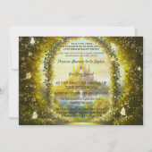 Fairytale Bezaubernde Prinzessin Burg Storybook Einladung (Vorderseite)