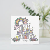 Fairytale Burg Individuelle Name Princess (Stehend Vorderseite)