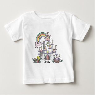 Fairytale Burg Individuelle Name Princess Baby T-shirt
