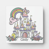 Fairytale Burg Individuelle Name Princess Fotoplatte (Vorderseite)