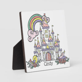Fairytale Burg Individuelle Name Princess Fotoplatte