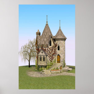 Fairytale Burg Perfekt zum Geburtstag und Fantasy- Poster