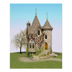 Fairytale Burg Perfekt zum Geburtstag und Fantasy- Poster