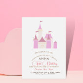 Fairytale Castel Princess Erster Geburtstag Einladung