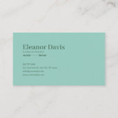 Fairytale Castle and Rose Floral Valley Enchanted Visitenkarte (Rückseite)