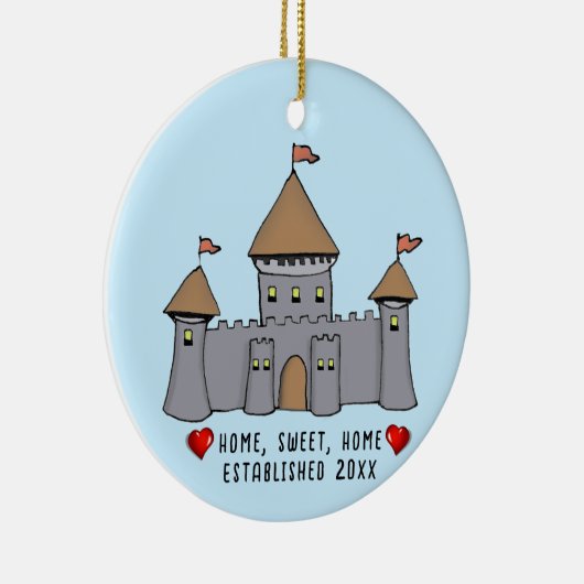 Fairytale Castle Keramik Ornament (Rechts)