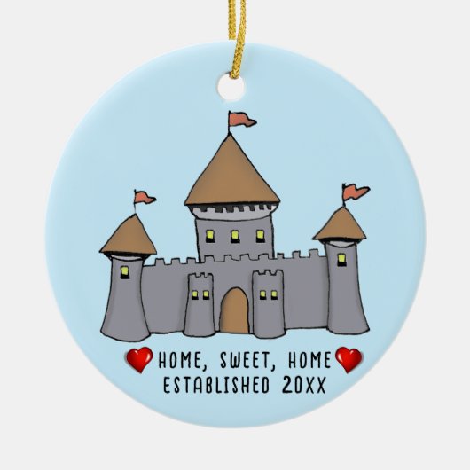 Fairytale Castle Keramik Ornament (Vorne)