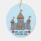 Fairytale Castle Keramik Ornament (Links)