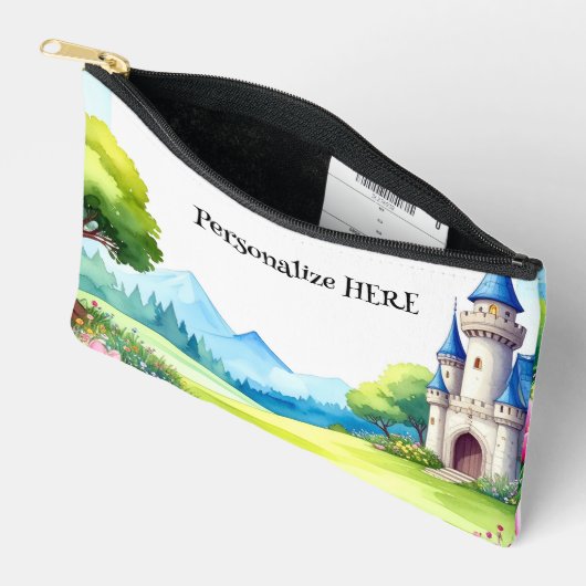 Fairytale Castle Zippered Pouch Accessory Bag Zubehörtasche (Offen)