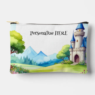 Fairytale Castle Zippered Pouch Accessory Bag Zubehörtasche