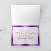 Fairytale Coach Children's Birthday Card Karte (Innenseite)