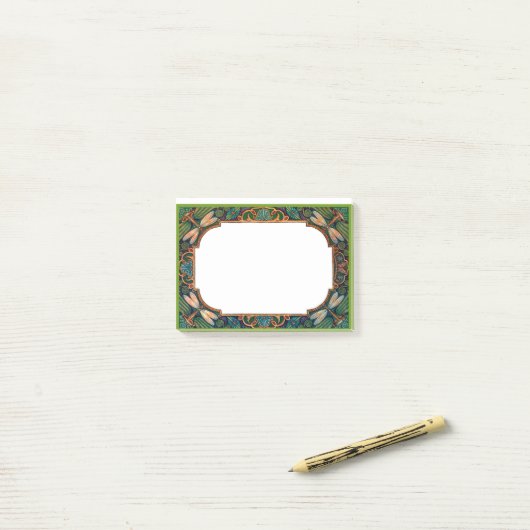 Fairytale Dragonfly-Grenze Post-it Klebezettel (Auf Schreibtisch)