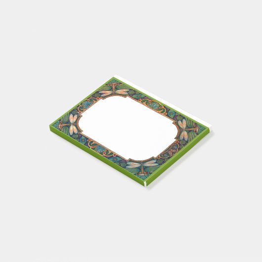 Fairytale Dragonfly-Grenze Post-it Klebezettel (angewinkelt)