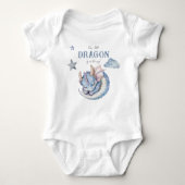 Fairytale Dreamy Dragon Baby Dusche Baby Strampler (Vorderseite)