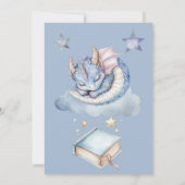 Fairytale Dreamy Dragon Baby Dusche Einladung (Rückseite)