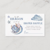 Fairytale Dreamy Dragon Baby Dusche Windelwanne Begleitkarte (Vorderseite)