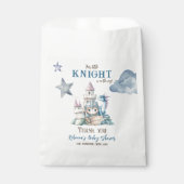 Fairytale Dreamy Dragon Blue Knight Baby Dusche Geschenktütchen (Vorderseite)