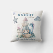 Fairytale Dreamy Dragon Blue Knight Baby Dusche Kissen (Rückseite)