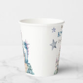 Fairytale Dreamy Dragon Blue Knight Baby Dusche Pappbecher (Rechts)