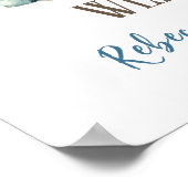 Fairytale Dreamy Dragon Knight Baby Dusche Willkom Poster (Ecke)