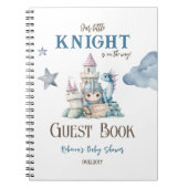 Fairytale Dreamy Dragon Knight Baby Shooter Guest Notizblock (Vorderseite)