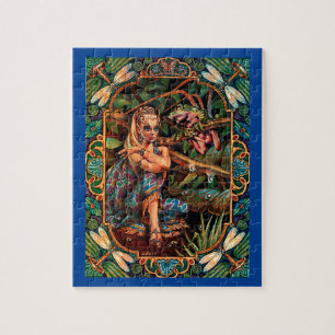 Fairytale Elf Prinzessin und Frosch Puzzle