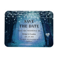 Fairytale Enchanted Forest Blue Save The Date