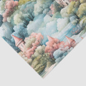 Fairytale Fairyland Burgen von Bellinzona Seidenpapier (Detail)