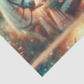 Fairytale Fantasy Unicorn With Girl Decoupage Seidenpapier (Ausschnitt)