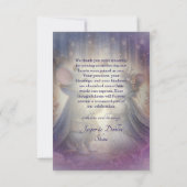 Fairytale Fantasy Whimsical Renaissance Wedding Dankeskarte (Rückseite)